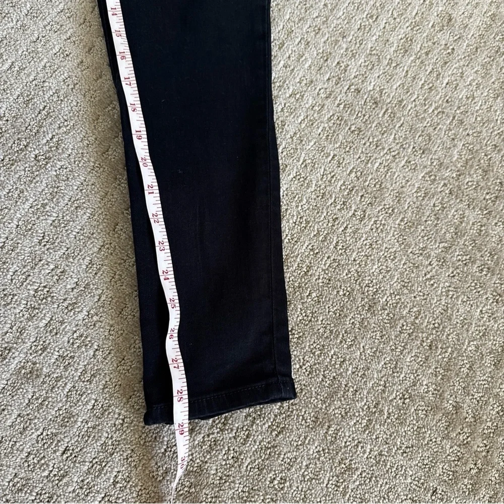 Pilcro And The Letterpress Ankle Zip Black Mid Rise Denim Jeans Sz 30 - Picture 10 of 10